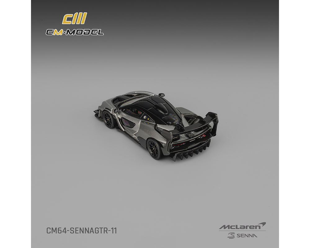 (Preorder) CM Model 1:64 McLaren Senna GTR – Metallic Silver Gray