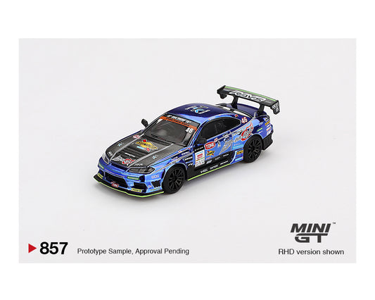 Mini GT 1:64 Japan Exclusive Nissan Silvia (S15) D-MAX Racing #46 2023 D1 Grand Prix – Limited Edition