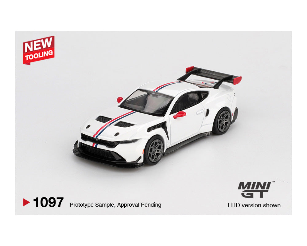 (Preorder) Mini GT 1:64 Ford Mustang GTD Spirit of America – White