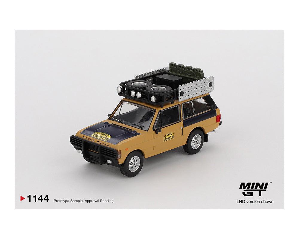 (Preorder) Mini GT 1:64 Range Rover 1981 Camel Trophy Sumatra C.Swoboda & K.Mentel Winner – Yellow
