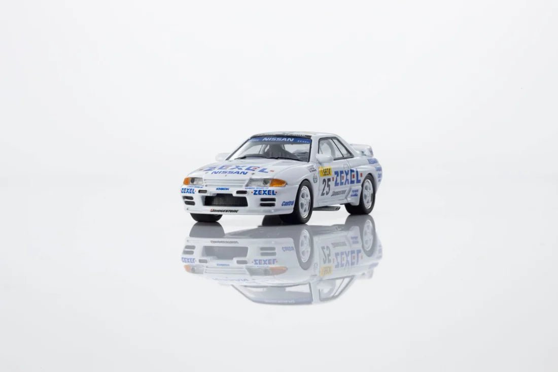 KYOSHO 1/64 ZEXEL SKYLINE GT - R(R32) 25 with LED (Compatible with MOTN Base) 07012LE 1:64 diecast model