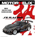 Motorhelix 1/64 Honda S2000 J's racing in Black Chrome finish