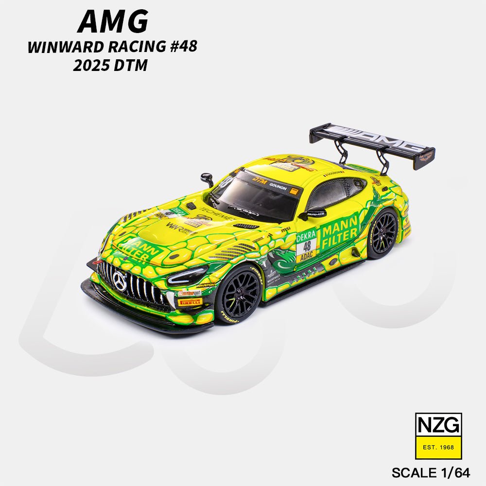 (PREORDER) KILO 1/64 AMG GT3 EVO 2025 DTM WINWARD RACING 48 114600010 1:64 diecast model