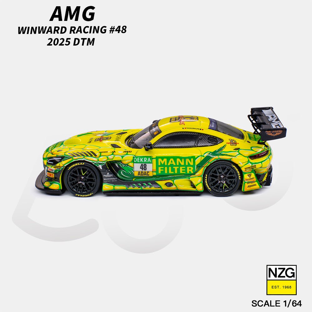 (PREORDER) KILO 1/64 AMG GT3 EVO 2025 DTM WINWARD RACING 48 114600010 1:64 diecast model