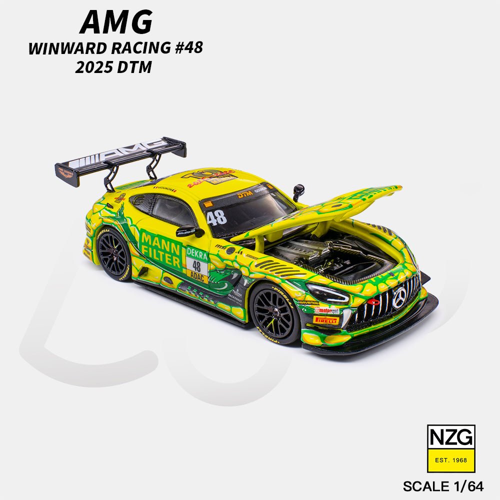 (PREORDER) KILO 1/64 AMG GT3 EVO 2025 DTM WINWARD RACING 48 114600010 1:64 diecast model