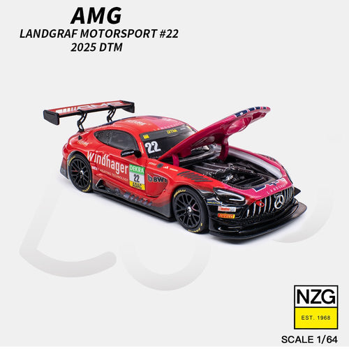 (PREORDER) KILO 1/64 AMG GT3 EVO 2025 DTM LANDGRAF MOTORSPORT 22 114600011 1:64 diecast model