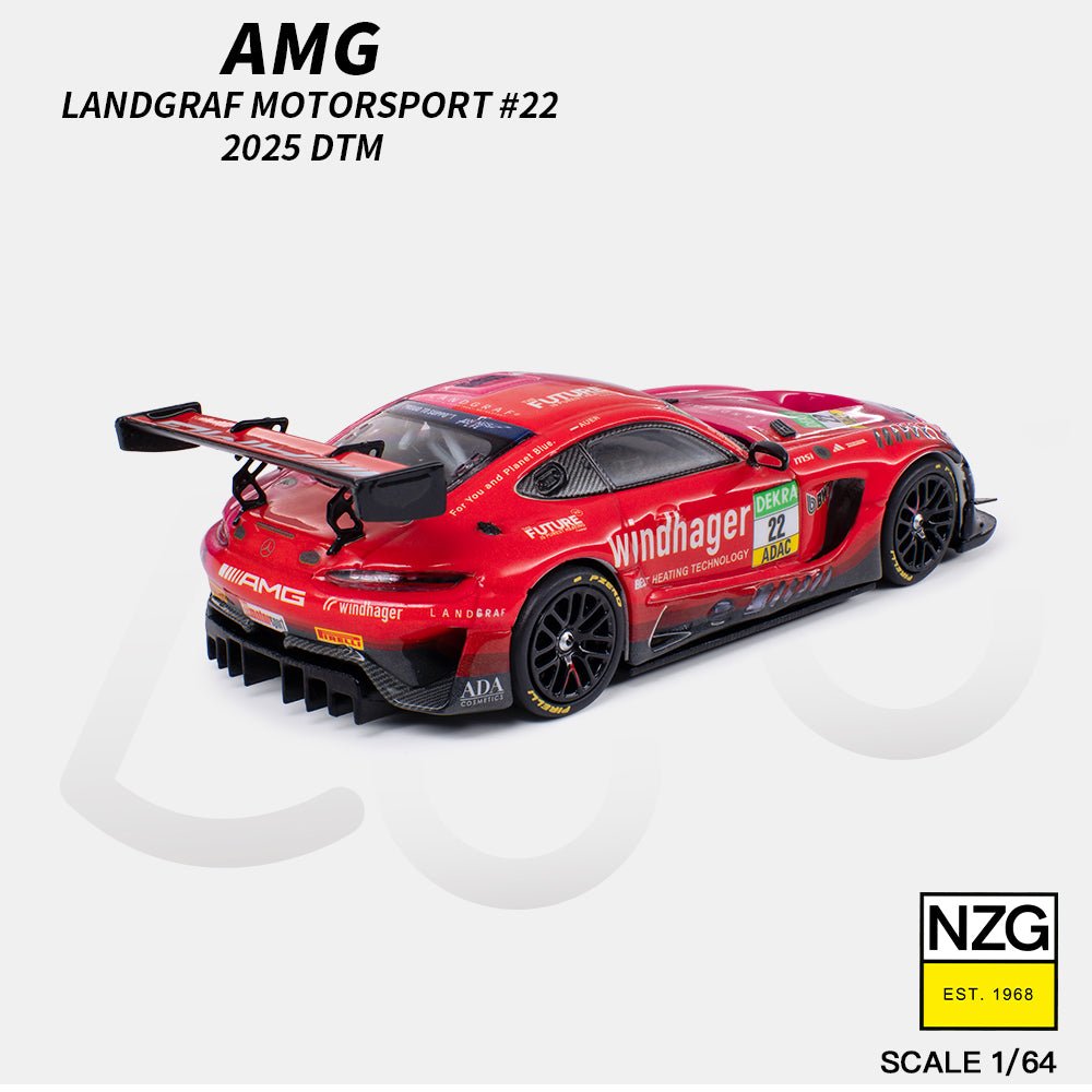 (PREORDER) KILO 1/64 AMG GT3 EVO 2025 DTM LANDGRAF MOTORSPORT 22 114600011 1:64 diecast model