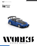 Works Amuse S2000 GT1 in Turbo Blue, 1/64 scale diecast model