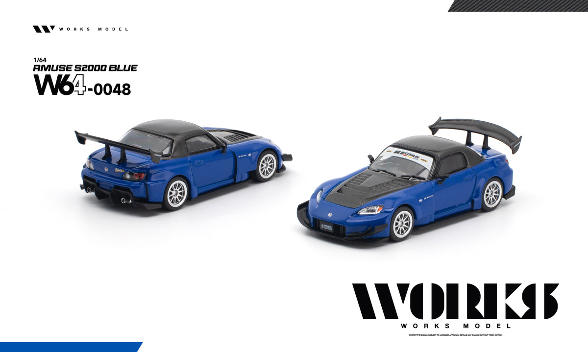 Turbo Blue Amuse S2000 GT1 diecast, Works 1/64 collector car