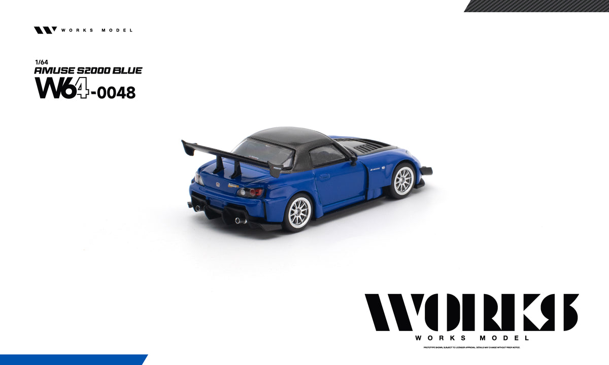 Works S2000 GT1 Amuse version diecast car with paper packaging