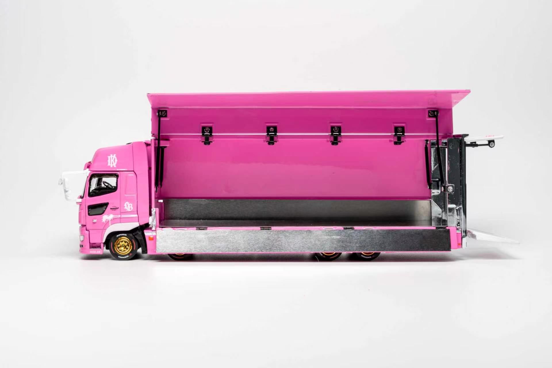 (PREORDER) GCD 1/64 HINO 700 LB PINK - KAYANO DISTRIBUTION EDITION KS-093-738