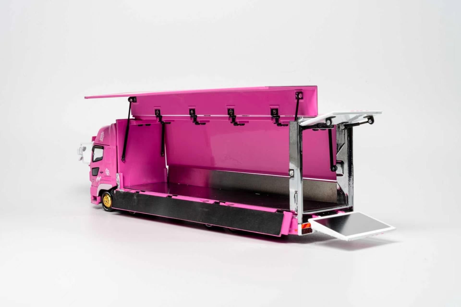 (PREORDER) GCD 1/64 HINO 700 LB PINK - KAYANO DISTRIBUTION EDITION KS-093-738