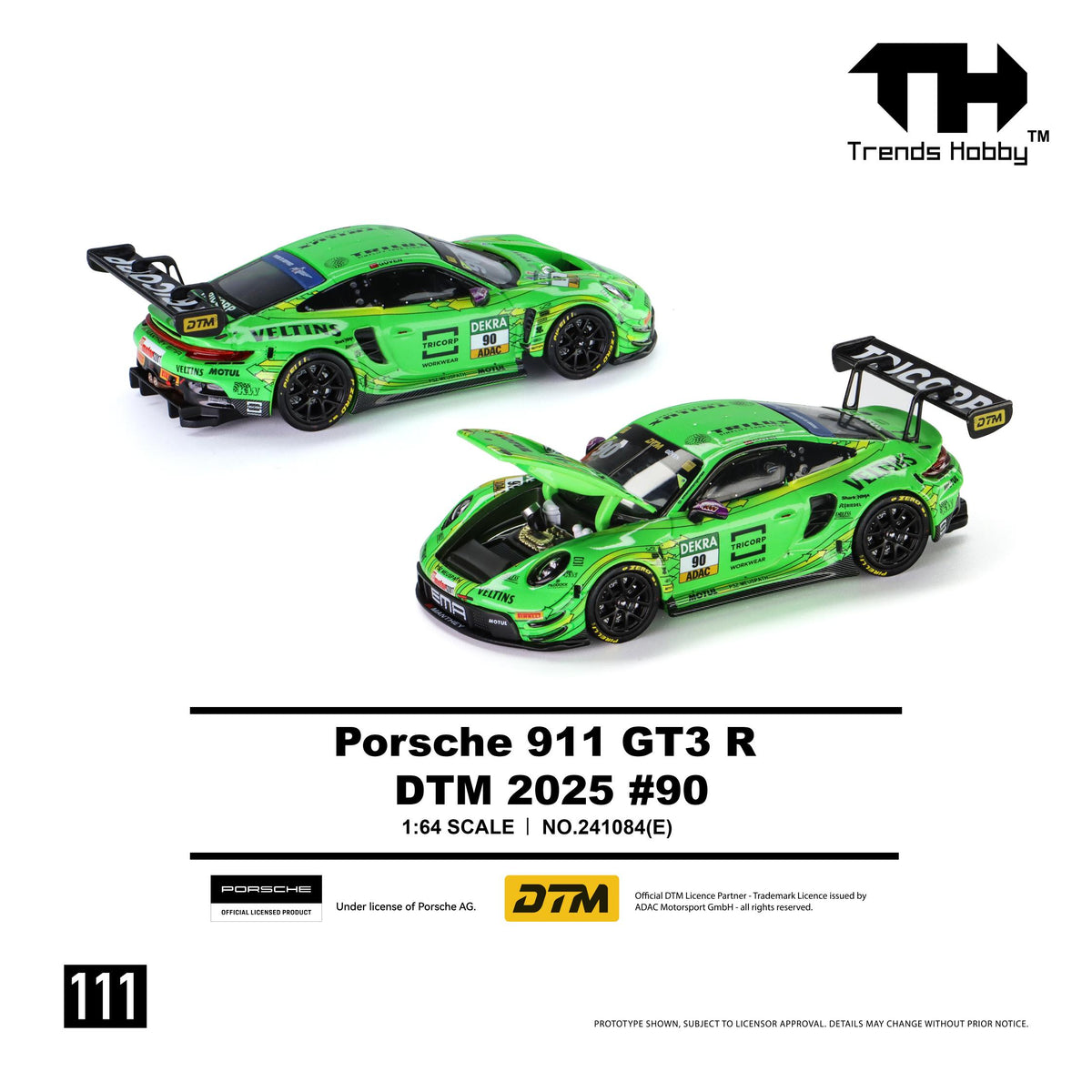 Trends Hobby Porsche 911 R DTM 241084 model in paper box packaging