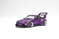 Motorhelix 1/64 RWB 993 Rotana in white with acrylic display case