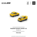 Poprace Pandem Pocket Bunny 32 1/64 scale diecast in bright yellow