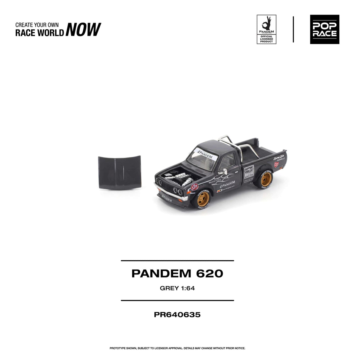 Poprace Pandem 620 detailed side profile in grey finish
