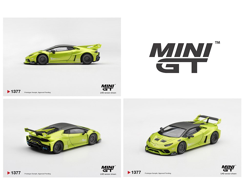 Mini GT 1/64 Lamborghini Huracán LB★Works in Lime Metallic