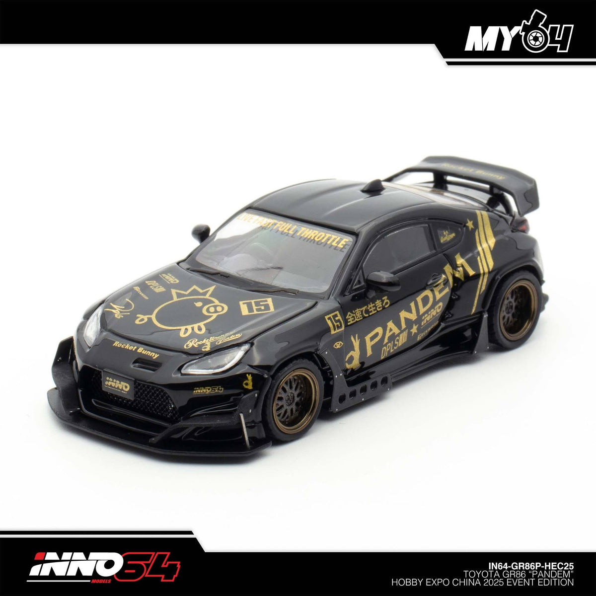 Inno64 1/64 scale Toyota GR86 Pandem Hobby Expo Beijing 2025 event edition diecast model