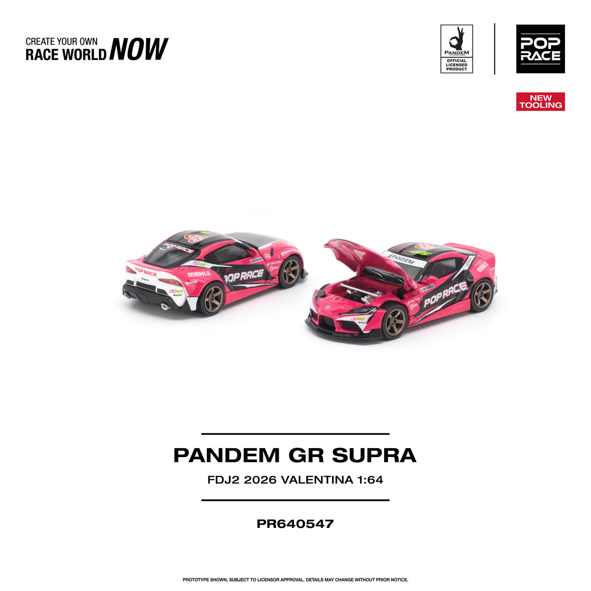 Poprace 1/64 Pandem GR Supra FD2 in Valentina Piaz livery
