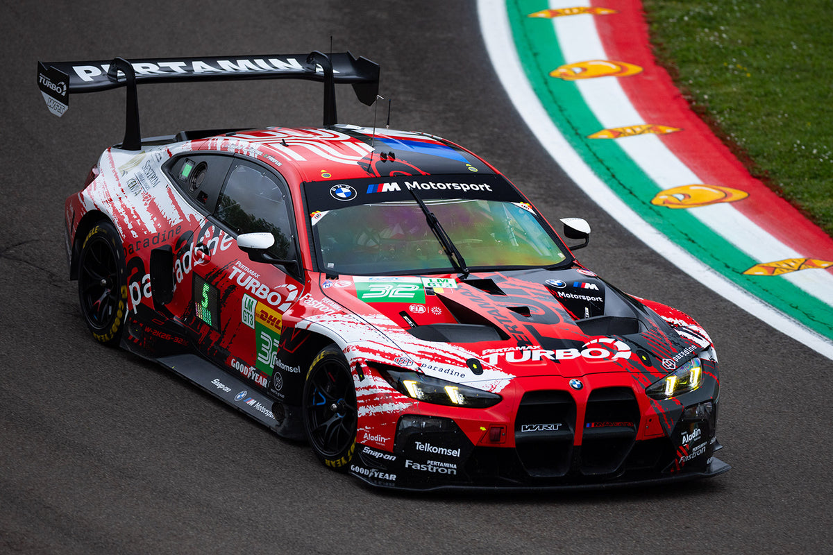 Almost Real diecast BMW M4 GT3 EVO with racing stripes and Spa-Francorchamps specification