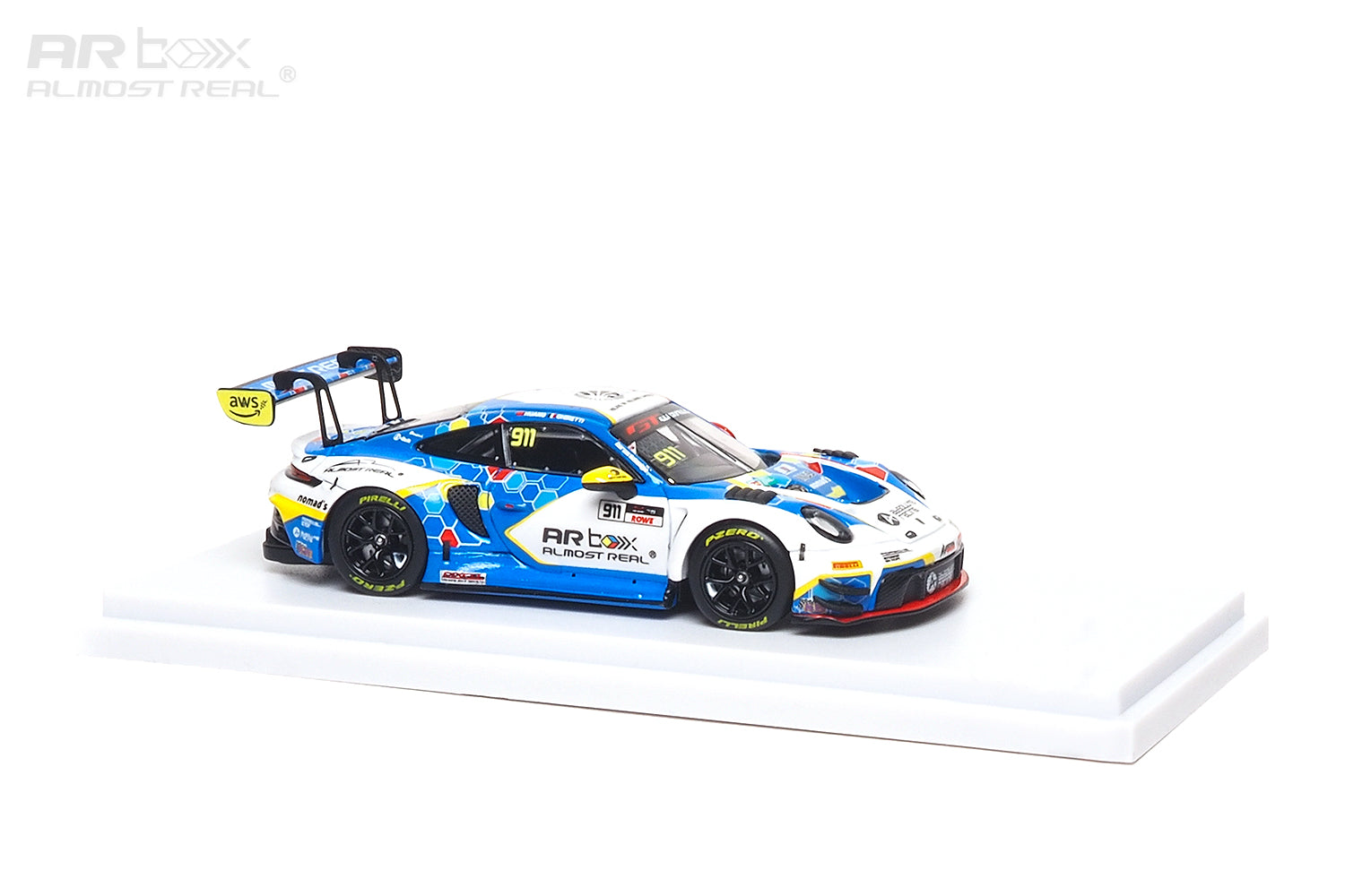 (PREORDER) Almost Real 1/64 Porsche 911 GT3 R - 2026 GT World Challenge Asia Sepang #911 Presentation Car 640004001