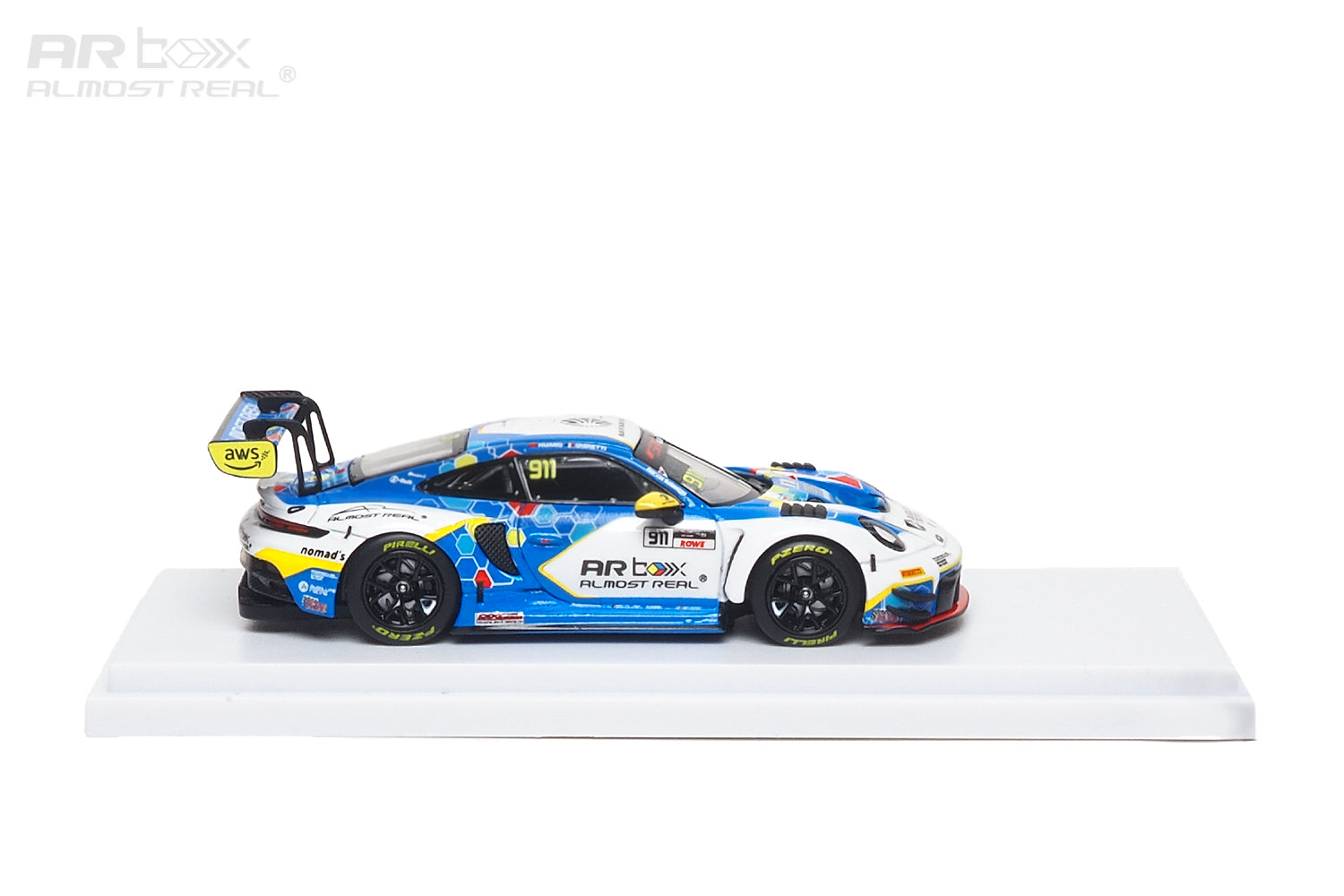 (PREORDER) Almost Real 1/64 Porsche 911 GT3 R - 2026 GT World Challenge Asia Sepang #911 Presentation Car 640004001