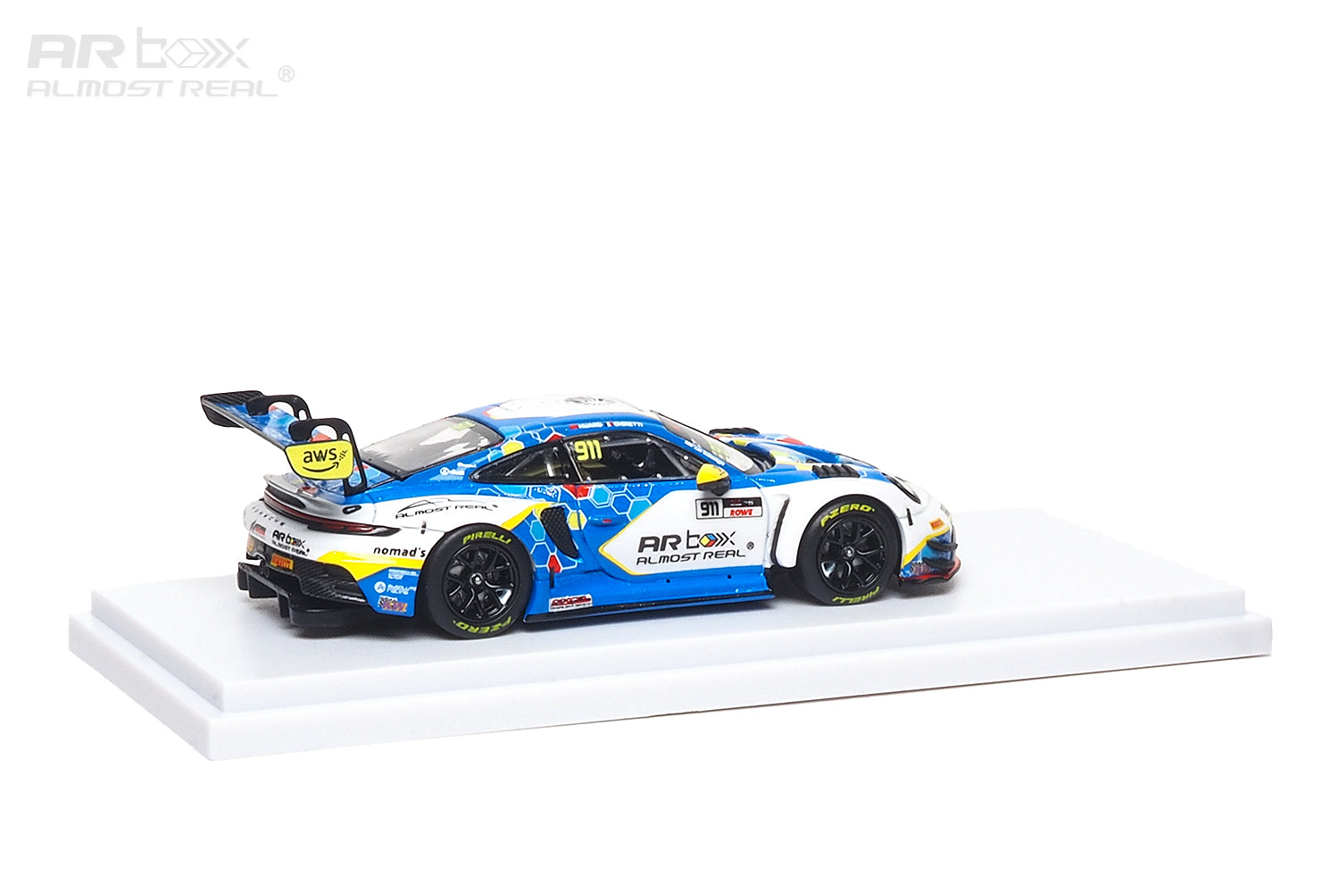 (PREORDER) Almost Real 1/64 Porsche 911 GT3 R - 2026 GT World Challenge Asia Sepang #911 Presentation Car 640004001