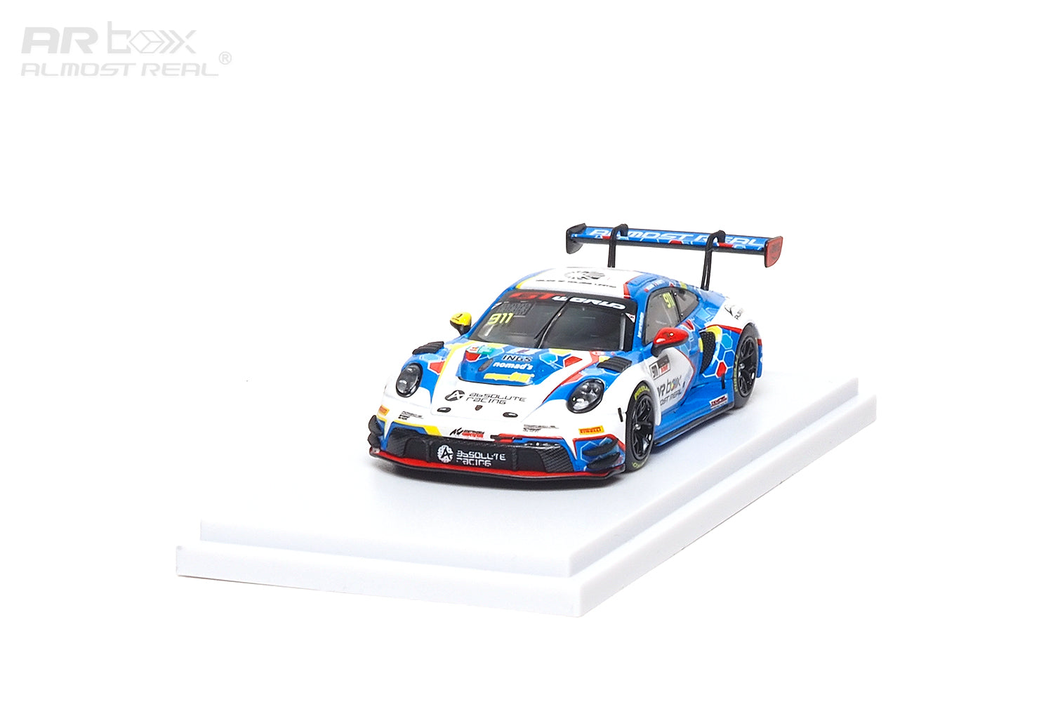 (PREORDER) Almost Real 1/64 Porsche 911 GT3 R - 2026 GT World Challenge Asia Sepang #911 Presentation Car 640004001