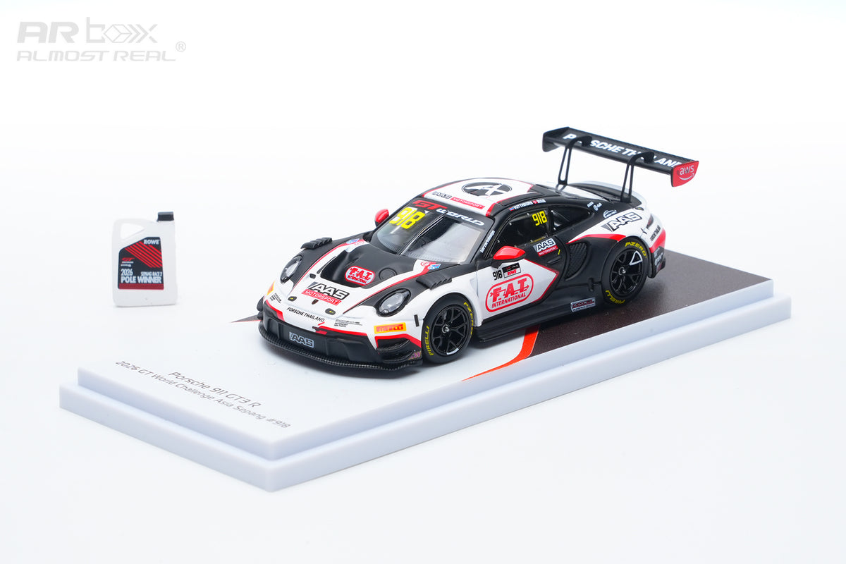 911 GT3 R GT World Challenge Asia Sepang specification 1/64 scale model