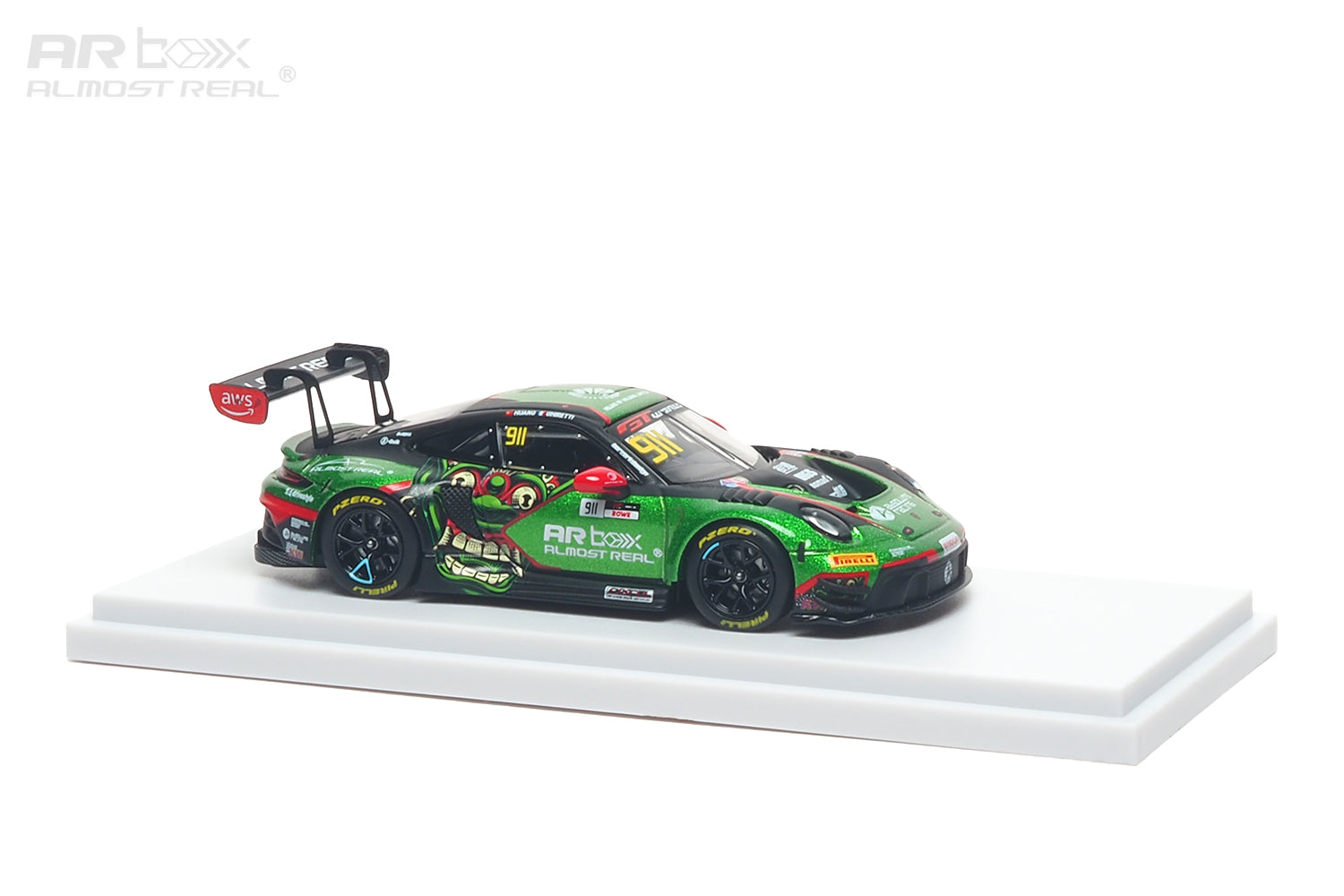 (PREORDER) Almost Real 1/64 Porsche 911 GT3 R 2026 GT World Challenge Asia Mandalika 640006021 #911