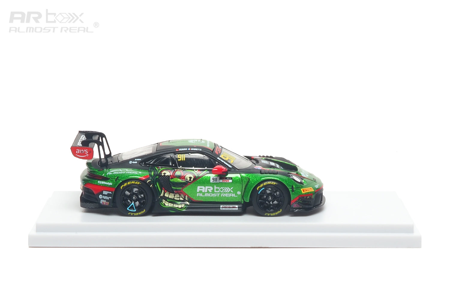 (PREORDER) Almost Real 1/64 Porsche 911 GT3 R 2026 GT World Challenge Asia Mandalika 640006021 #911