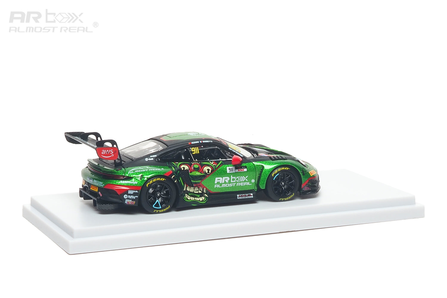 (PREORDER) Almost Real 1/64 Porsche 911 GT3 R 2026 GT World Challenge Asia Mandalika 640006021 #911