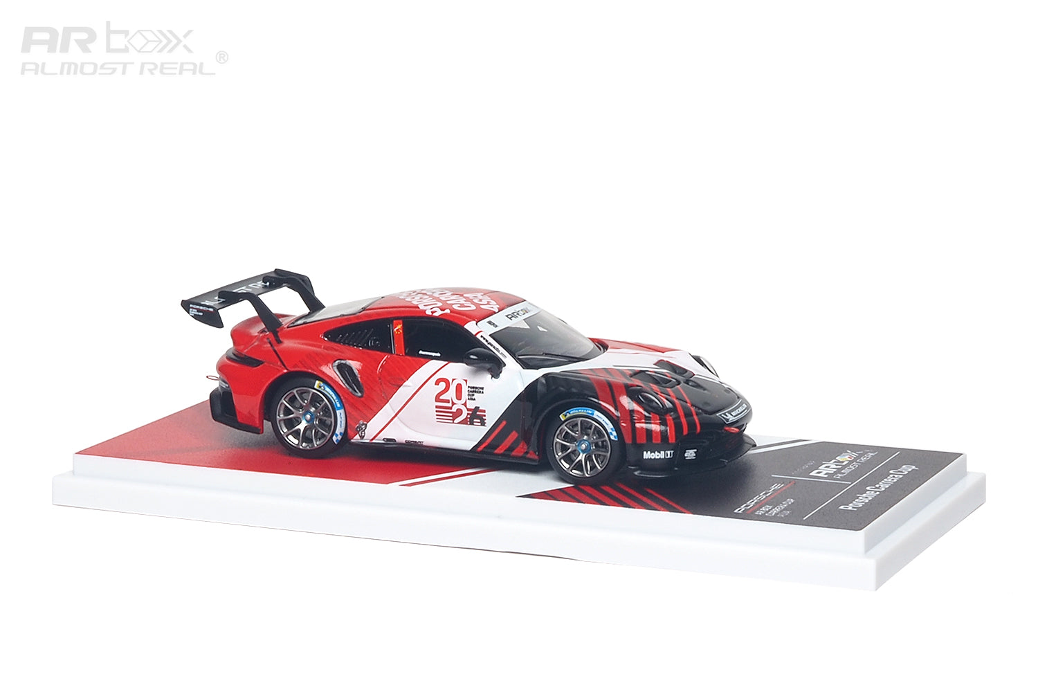 Almost Real 1/64 Porsche 911 Cup ARbox Carrera Cup Asia 2026 Hero Car, left side view
