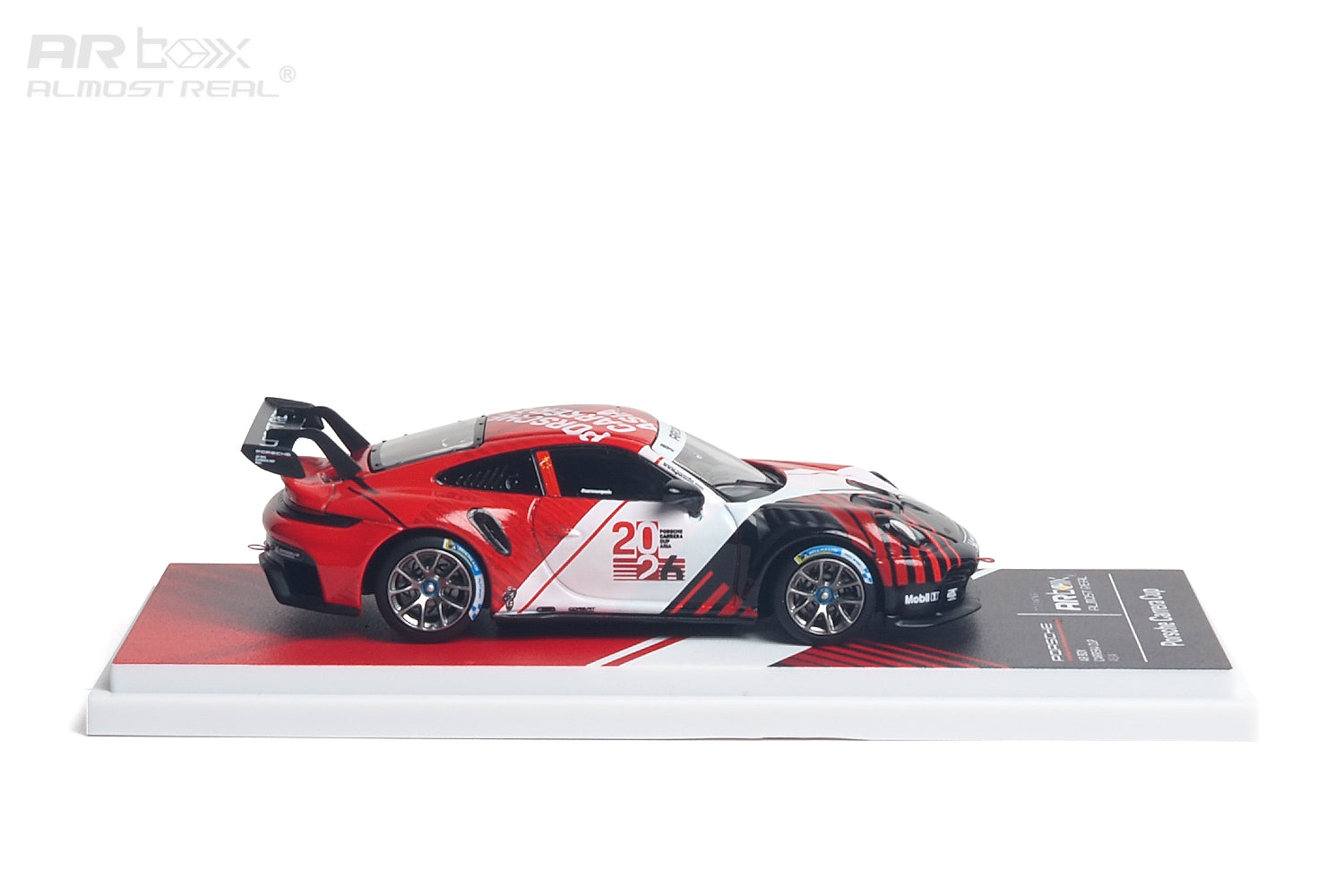Almost Real 1/64 Porsche 911 Cup ARbox Carrera Cup Asia 2026 Hero Car, right side view