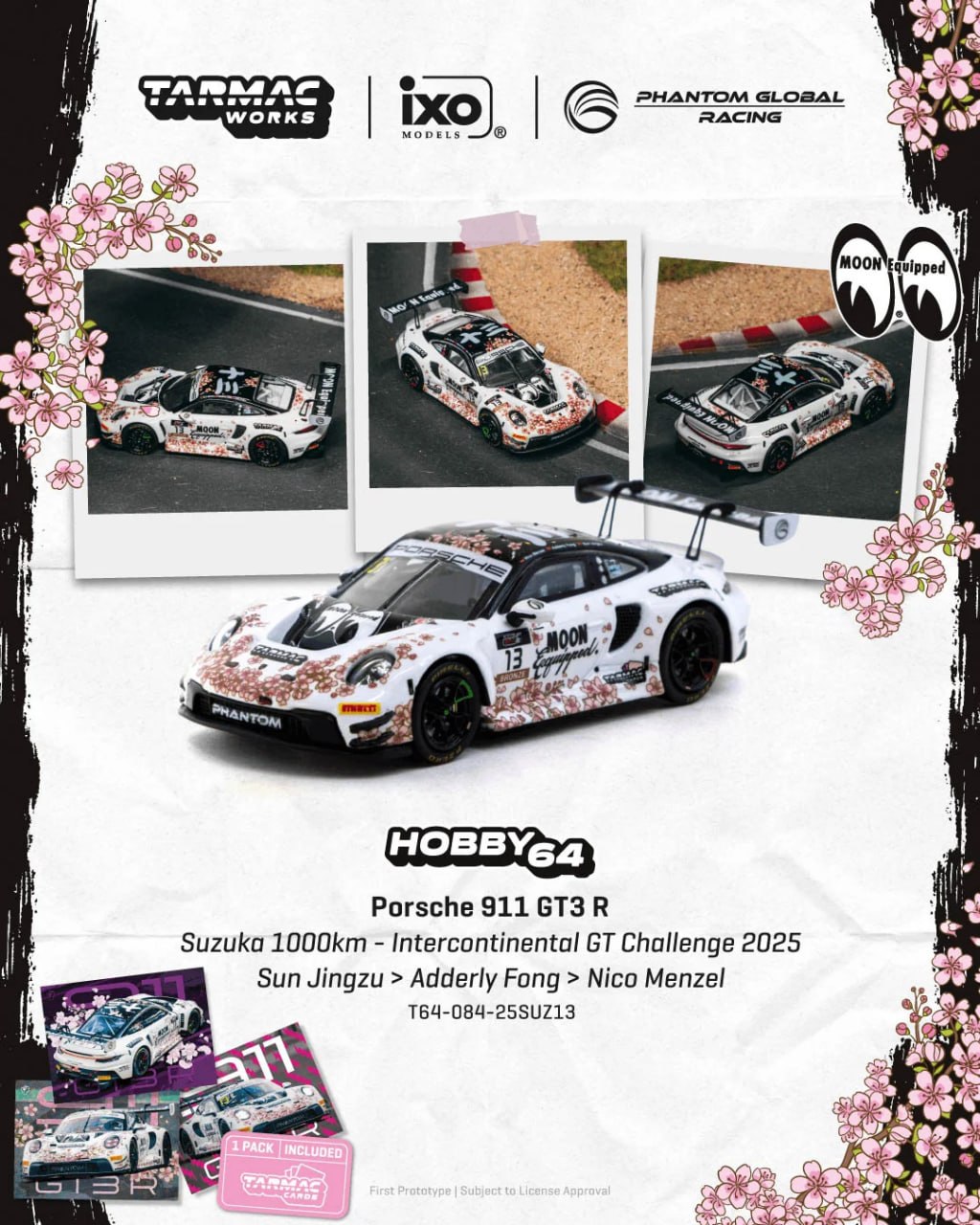 Tarmac Works 1:64 Porsche 911 GT3 R diecast model