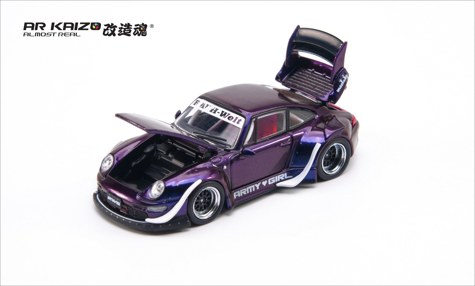 (PREORDER) AR KAIZO 1/64 RWB 993 ARMY GIRL 6K0000201 1:64 diecast model
