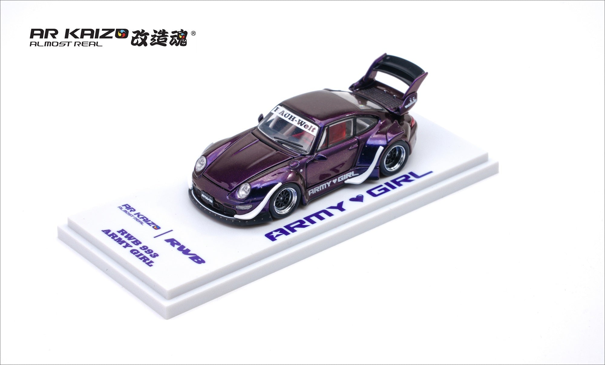 (PREORDER) AR KAIZO 1/64 RWB 993 ARMY GIRL 6K0000201 1:64 diecast model