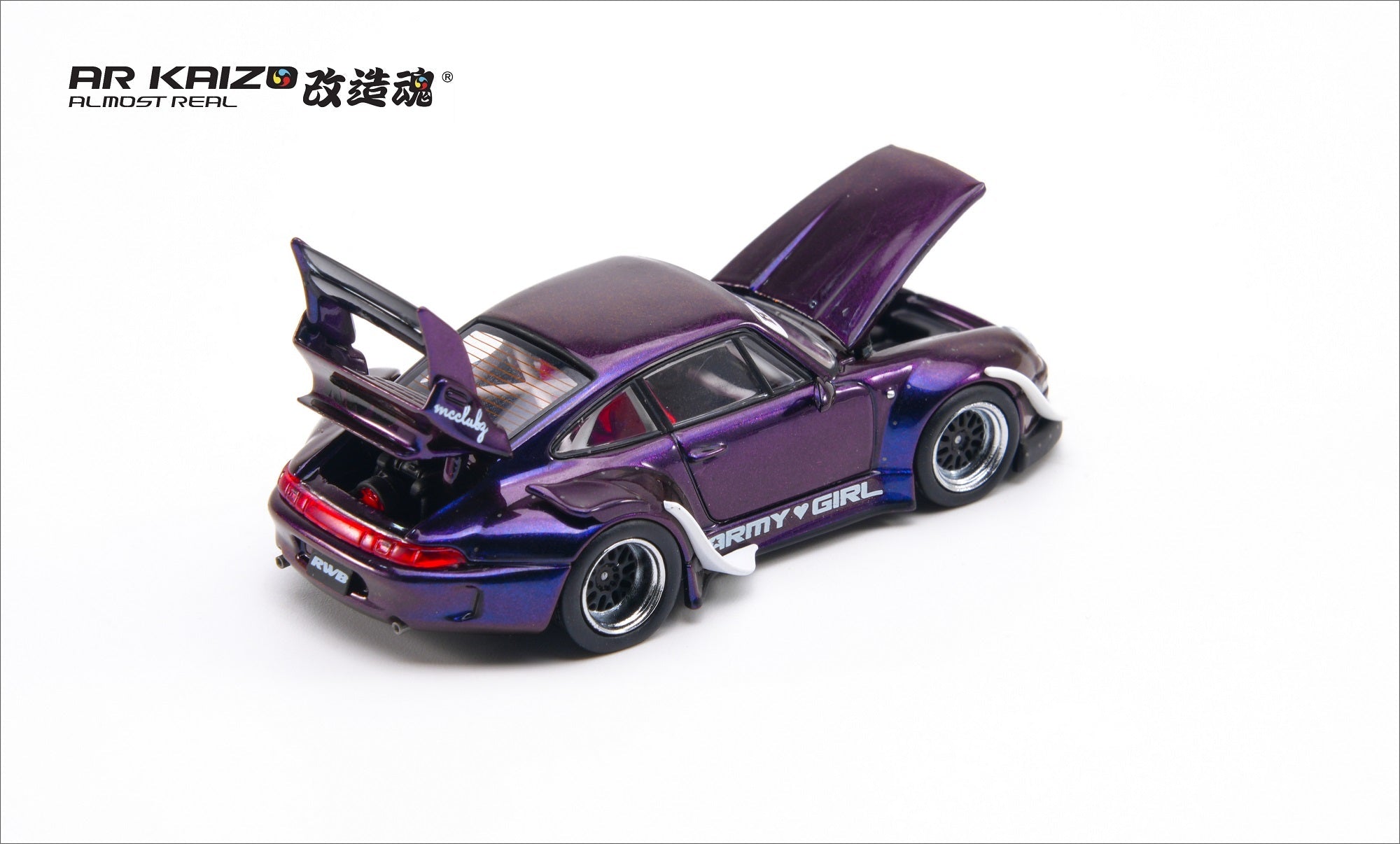 (PREORDER) AR KAIZO 1/64 RWB 993 ARMY GIRL 6K0000201 1:64 diecast model