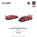 Pop Race 1/64 LB-ER34 Super Silhouette diecast model in red