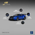 CM MODEL 1/64 Ford GTD in Lightning Blue with Vivid Black hood