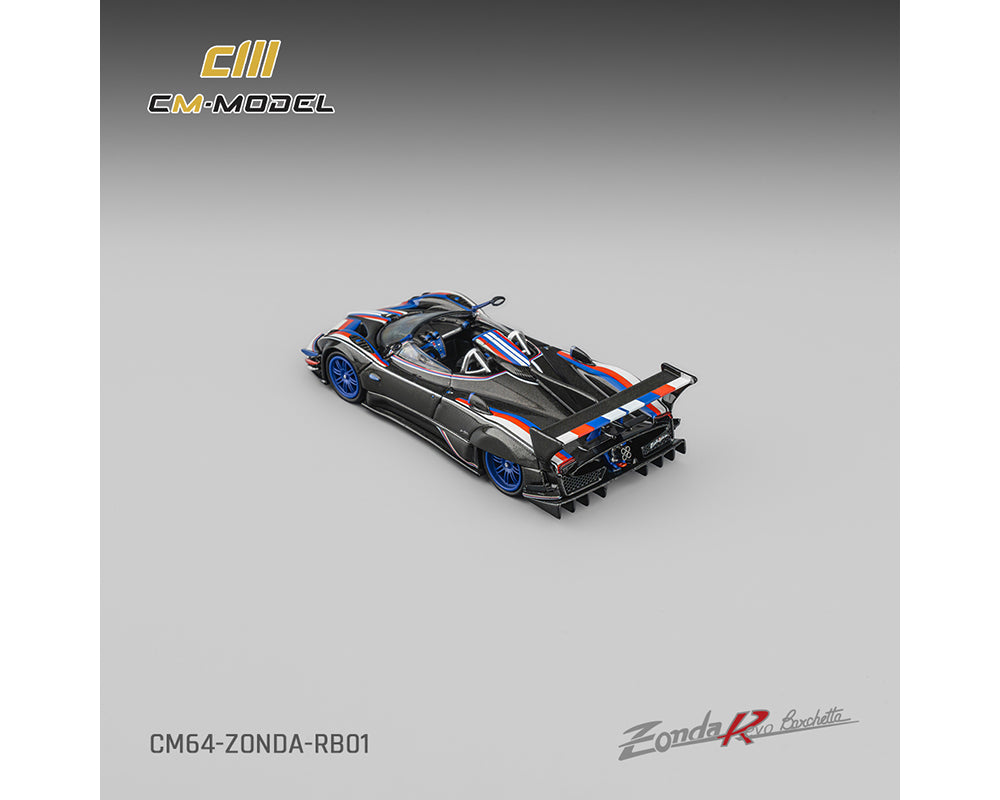 (Preorder) CM Model 1:64 Pagani Zonda Revo Barchetta – Carbon Fiber Black