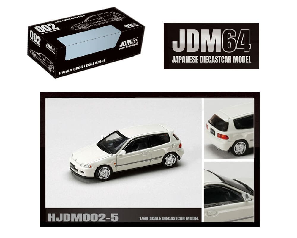 Hobby Japan 1:64 Honda CIVIC (EG6) SIR-II – Frost White – JDM64