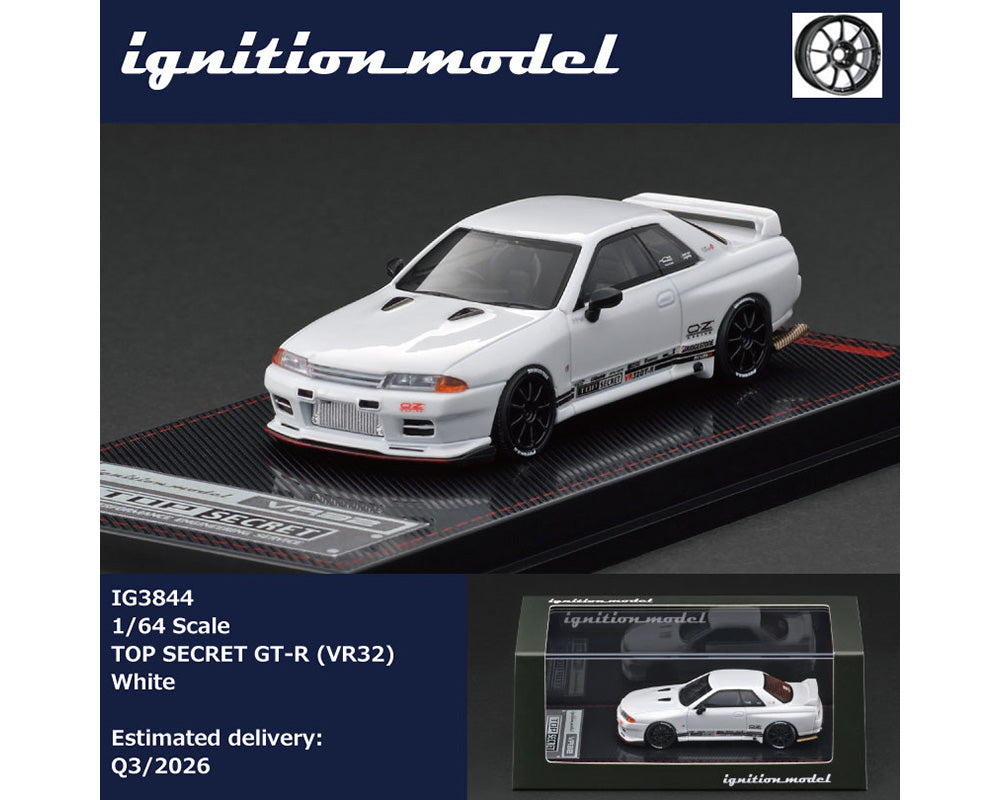 (Preorder) Ignition Model 1:64 TOP SECRET OZ Racing Nismo Nissan Skyline GT-R (VR32) – White