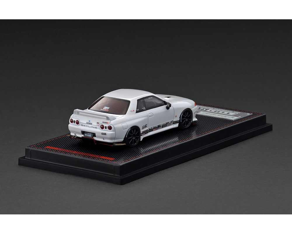 (Preorder) Ignition Model 1:64 TOP SECRET OZ Racing Nismo Nissan Skyline GT-R (VR32) – White