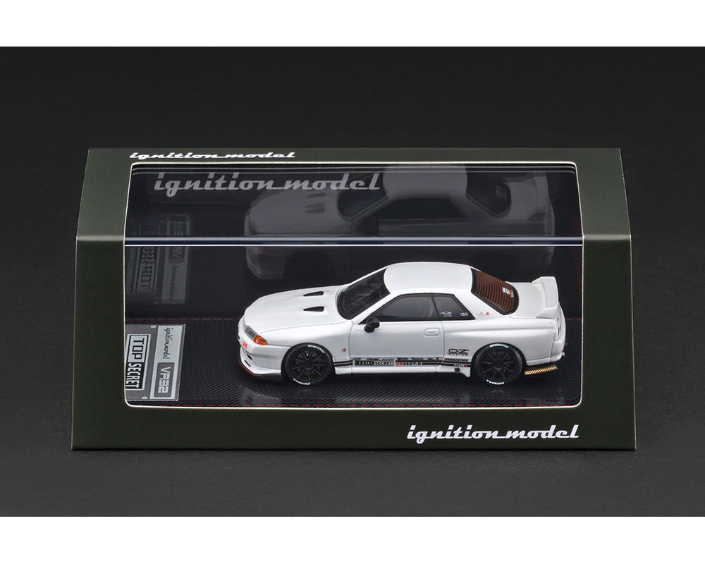(Preorder) Ignition Model 1:64 TOP SECRET OZ Racing Nismo Nissan Skyline GT-R (VR32) – White