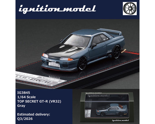 (Preorder) Ignition Model 1:64 TOP SECRET OZ Racing Nismo Nissan Skyline GT-R (VR32) – Gray