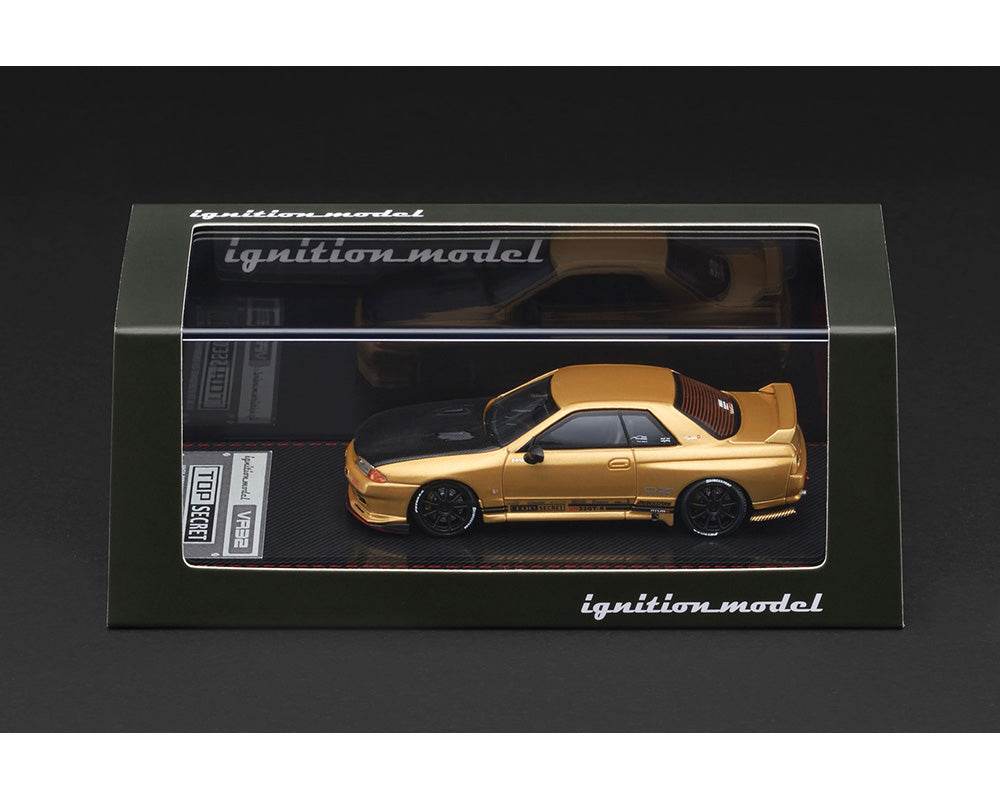 (Preorder) Ignition Model 1:64 TOP SECRET OZ Racing Nismo Nissan Skyline GT-R (VR32) – Gold