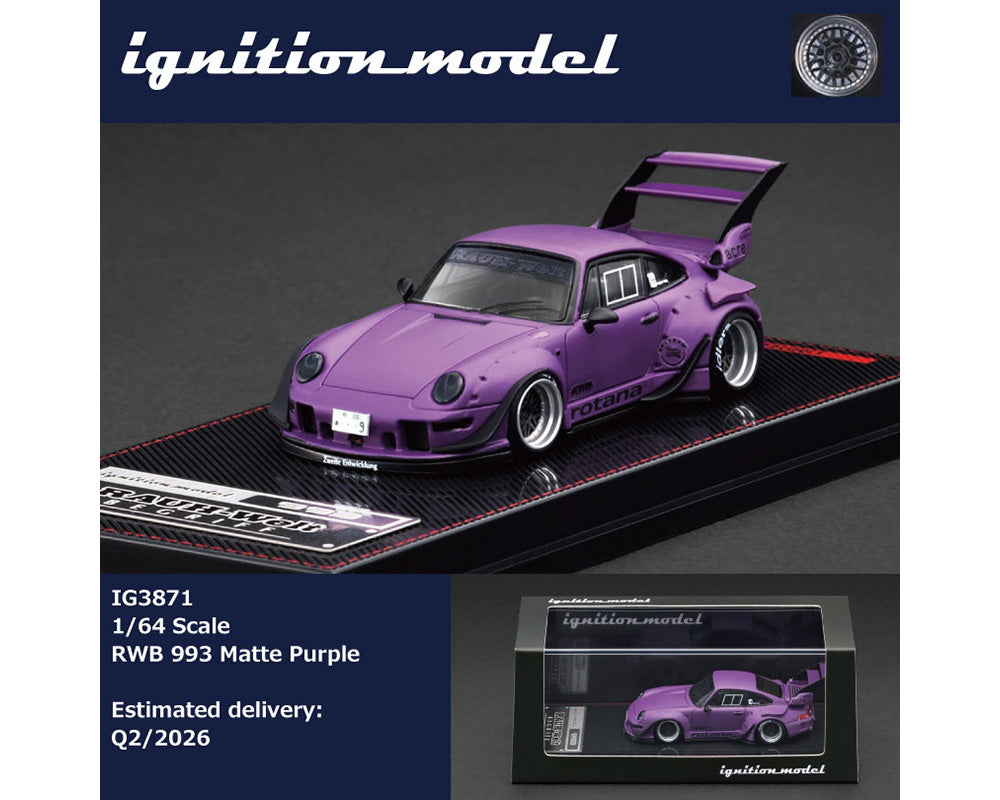 (Preorder) Ignition Model 1:64 Rauh-Welt Begriff RWB 993 – Matte Purple