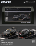 Ignition Model 1/64 RWB 993 in matte black finish
