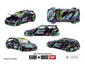 Kaido House Mini GT 1/64 Honda Civic EF Kaido Works HKS livery white model